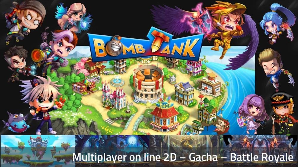 Bomb Tank - multiplayer online 2D gacha battle royale